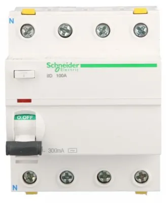 Produktbild von 4P 100A 0,3A Fehlerstromschutzschalter Typ AC iID A9Z14491