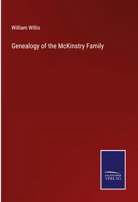 Produktbild von Genealogy of the McKinstry Family