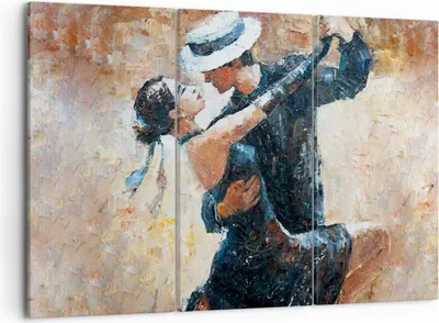 Produktbild von Bild auf Leinwand - Leinwandbild - tanzen sie - 105x70cm - Wand Bild - Wanddeko - Wandbilder - Leinwanddruck - Bilder - Kunstdruck - Wanddekoration - Leinwand bilder - Wandkunst - CE105x70-3773