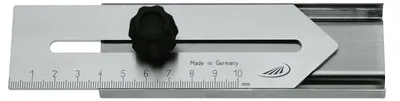 Verfmaat 100 mm, Edelstahl, mit Feststellschraube