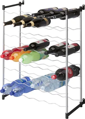 Obrázok produktu pre Metaltex: Kovový stojan na víno Bardolino modul 3 na 48 fliaš.