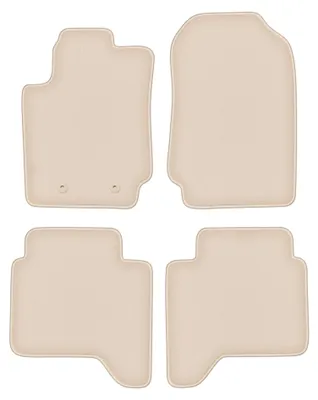 Image de Tapis de sol en moquette pour Ford Ranger 2012-2019 (pick-up) – jeu 4 pièces, beiges, sur mesure – Wielganizator FORTUNA