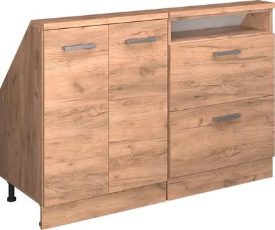 Produktbild von Dachschrägenschrank-Set Vicco Rion Goldkraft Eiche 120 x 81.6 cm 2er Set, Model 55966