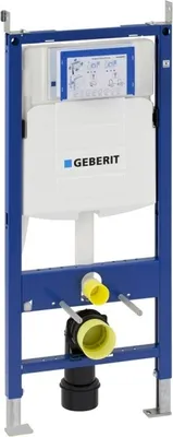 Produktbild von Geberit Duofix Basic Vorwandelement Drückerplatte WC spülrandlos Paket Sanitär