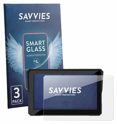 Produktbild von 3x Savvies Schutzglas Folie für Carpuride W502T Pro 5" 9H Panzer Schutzfolie Glas Displayschutz klar transparent