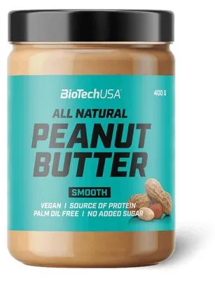 Image de Beurres Protéinés - Biotech USA - Peanut Butter (400g) - Saveur Smooth