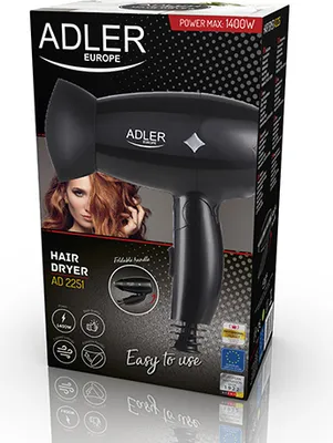 Obrázek produktu pro Adler AD 2251, Černá, Jednobarevný, 1400 W