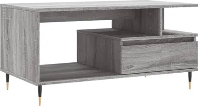 Obrázek produktu pro vidaXL Konferenční stolek Grey Sonoma 90x49x45 cm Dřevěný materiál
