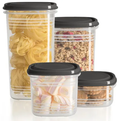 Vorratsdosen-Set, 8-teilig, luftdicht, stapelbar, BPA-frei