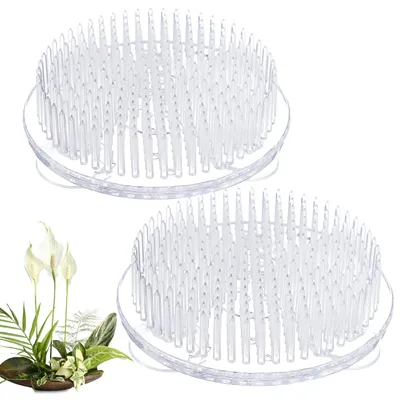 Image de Grillage pour plantes - Lot de 2 - Support de croissance pour plantes - Plastique transparent