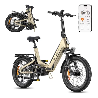 Produktbild von ENGWEL20 3.0 PRO EBike mit APP&IoT, Ebike 48V 15Ah Akku bis 160km, Drehmomentsensor & hydraulische Bremsen, 20 * 3.0 Reifen, 2 Stunden aufgeladen