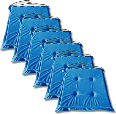 Immagine prodotto di Set 6 cuscini per sedie 40x40x3 cm decorativi per seduta - 1331
