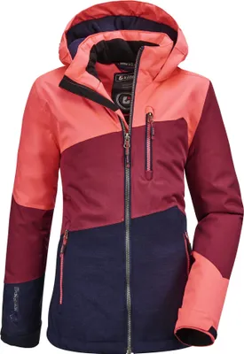 Zdjęcie produktu dla killtec, kurtka funkcyjna dla dziewcząt, model Lynge Grls Jckt, kolor neo-coral, rozmiar 164