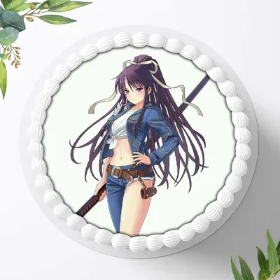 Produktbild von Für die Geburtstags Torte ein Tortenaufleger, Zuckerbild mit dem Motiv: Anime Manga, Essbares Foto für Torten, Fondant, Ø 20cm, 0317w