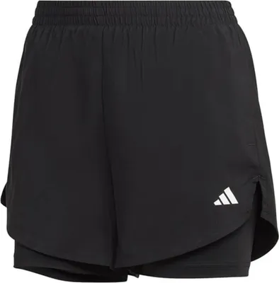 Produktbild von ADIDAS AEROREADY Made for Training Minimal Two-in-One Shorts Damen schwarz M