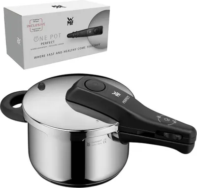 Obrázek produktu pro WMF Perfect 0791799990, 2,5 l, Keramický, Plyn, Halogen, Indukční, Utěsněná plotna, Nerezová ocel, 18 cm, Nerezová ocel, Odnímatelný, Uzamykatelný