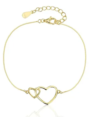 Immagine prodotto di Romantico bracciale placcato oro con cuori SVLB0559XJ6GO18
