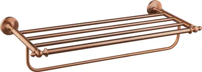 Produktbild von PaulGurkes Kupfer Handtuch-Ablage Nostalgie Retro Bad-Accesoires Handtuchregal