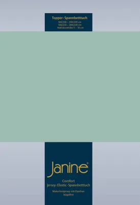 Produktbild von Janine Design Topper-Jersey-Spannbetttuch  5001 TOPPER Farbe rauchgrün Größe 200x200