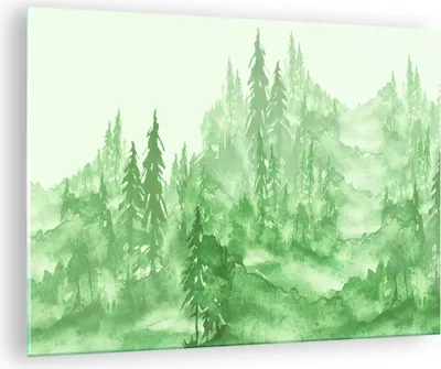 Produktbild von Bilder auf glas - Wald Baum Natur - 70x50cm - Glasbilder - Wandbilder - Kunstdruck - zum Aufhängen bereit - Wanddekoration aus Glas - Glas Bilder - Wandbild auf Glas - Einteilig - GAA70x50-4046