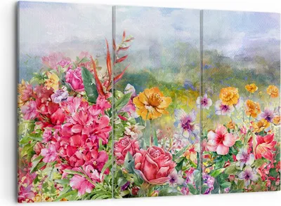 Produktbild von Bild auf Leinwand - Leinwandbild - blume sommer natur - 105x70cm - Wand Bild - Wanddeko - Leinwanddruck - Bilder - Kunstdruck - Wanddekoration - Leinwand bilder - Wandkunst - CE105x70-3843