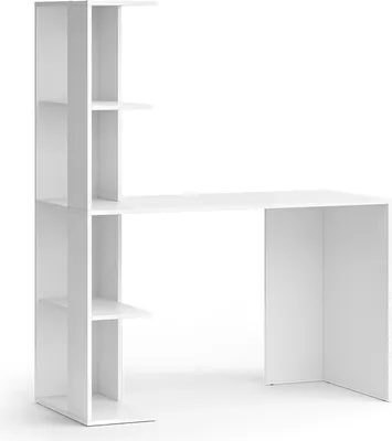 Zdjęcie produktu dla Vicco Biurko Tower, 122.2 x 55.2 cm z 4 przegrodami, Biały