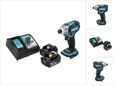 Zdjęcie produktu dla Akumulatorowa wkrętarka impulsowa Makita DTS 141 RG 18 V 40 Nm 1/4" bezszczotkowa + 2x akumulator 6,0 Ah + ładowarka