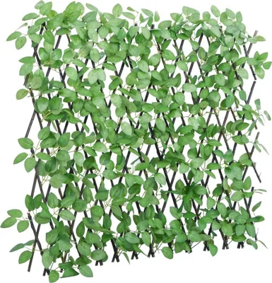 Produktbild von Rankgitter mit Künstlichem Efeu Erweiterbar Grün 180x65 cm