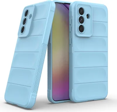 Produktbild von Handy Hülle für Samsung Galaxy A56 5G Grip Case Cover Schutzhülle Softgrip Farbe: Hellblau