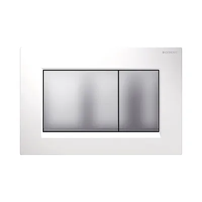 Produktbild von GEBERIT Betätigungsplatte Sigma30  2-Mengen-Spülung weiß/mattchrom 115.883.KL.1