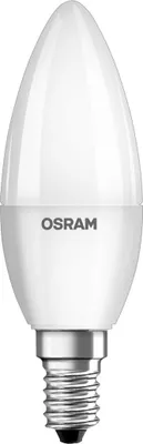 Obrázek produktu pro OSRAM STAR E14 LED svíčka 3,3W B25 matná teplá bílá jako 25W 4058075430730