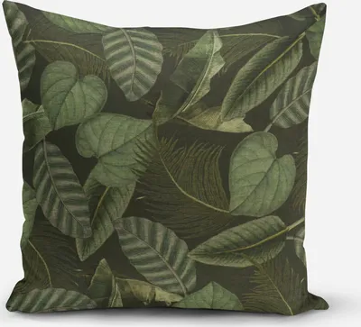 Produktbild von SCHÖNER LEBEN. Kissenhülle Outdoor Botanic Leaf Detailed Blätter Exo Größe 80x80cm (HxB) 80x80cm (HxB) Größe