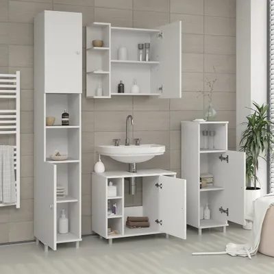 Obrázok produktu pre Kúpeľňová zrkadlová skrinka Vicco Fynn biely 62 x 64 cm, Model 26656