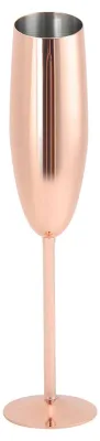 2er-Set Edelstahl-Weingläser, Roségold, für Champagner, Party