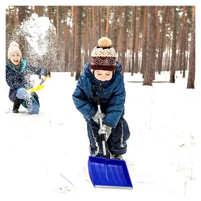 Produktbild von Schneeschaufel zur Schnee- und Eisentfernung | für Auffahrt, Treppe, Garten, Balkon, Hinterhof, Garage, Terrasse, Deck