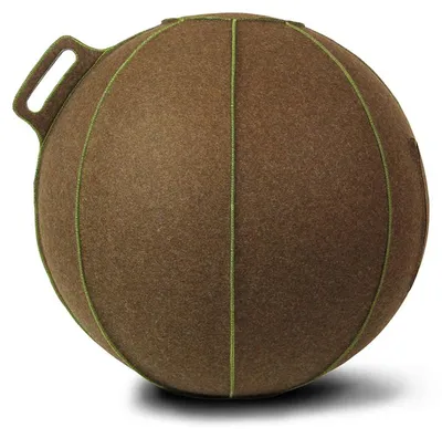 Productafbeelding van VLUV BOL VELT zitbal 60-65cm - Brown-Melange/Green