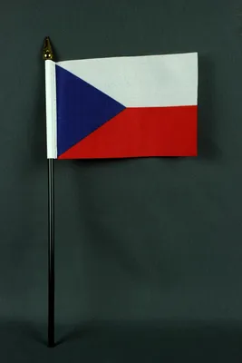 Produktbild von Flagge am Stab Tschechien 10x15 cm Handflagge Stockflagge Fähnchen