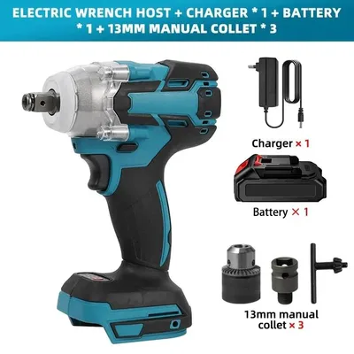Produktbild von Akku Schlagschrauber - Drehschlagschrauber 18V - Bürstenlos - 520 Nm Max Drehmoment - 1,27 cm (1/2 Zoll) Vierkant - Stecknüsse - 1 Akku