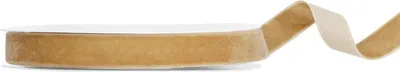 Produktbild von Samtband, kaltes Gold, 15mm/10m