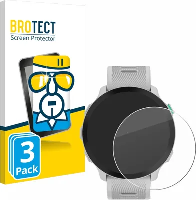 Produktbild von 3x BROTECT Schutzglas für Garmin Forerunner 55 Displayschutz 9H Glas klar transparent