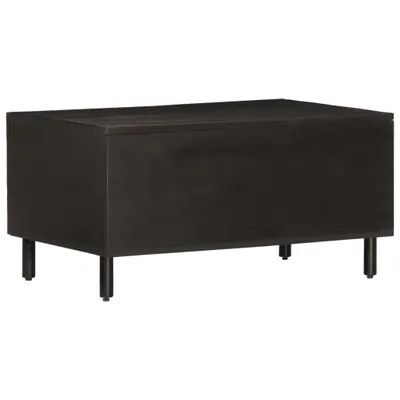 Produktbild von Couchtisch Schwarz 80x50x40 cm Massivholz Mango