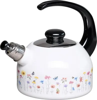 Produktbild von Riess Flötenkessel Plus 2 Liter FLORA Emaille