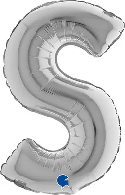 Produktbild von ABC14 Buchstabe S silber 36 cm