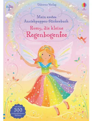 Zdjęcie produktu dla Mein erstes Anziehpuppen-Stickerbuch: Romy, die kleine Regenbogenfee
