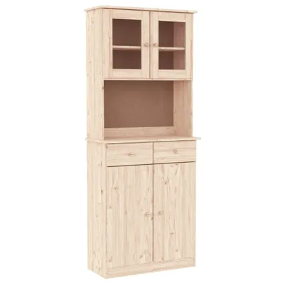 Image de Buffet ALTA 77x35x188 cm bois massif de pin