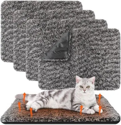 Productafbeelding van Zelfverwarmende Deken voor Huisdieren - Antislip Warmtemat, Wasbaar en Comfortabel - 40 x 50 cm