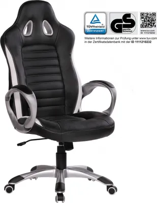 Produktbild von Drehstuhl Bürostuhl Chefsessel SPEED Schwarz