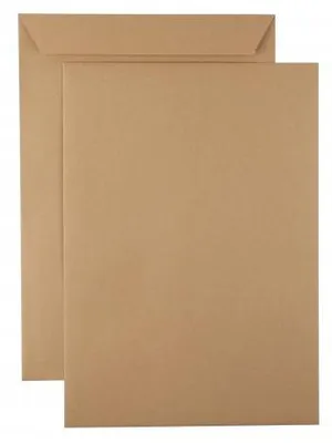 Produktbild von Kaenguruh C4 Versandtasche, mit Haftklebung Abdeckstreifen, Natron / Recycling braun 120g