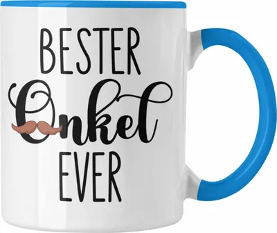 Produktbild von Trendation - Bester Onkel Ever Tasse Geschenk Geburtstag Weihnachten Lustig Geschenkideen von Nichte (Blau)