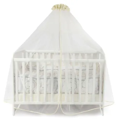 Produktbild von Lorelli Babybetthimmel, Baldachin 480 x 150 cm Insektenschutz Babybett Laufstall beige
